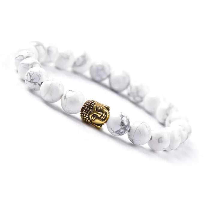 BUDDHA BRACELET - HOWLITE STONE