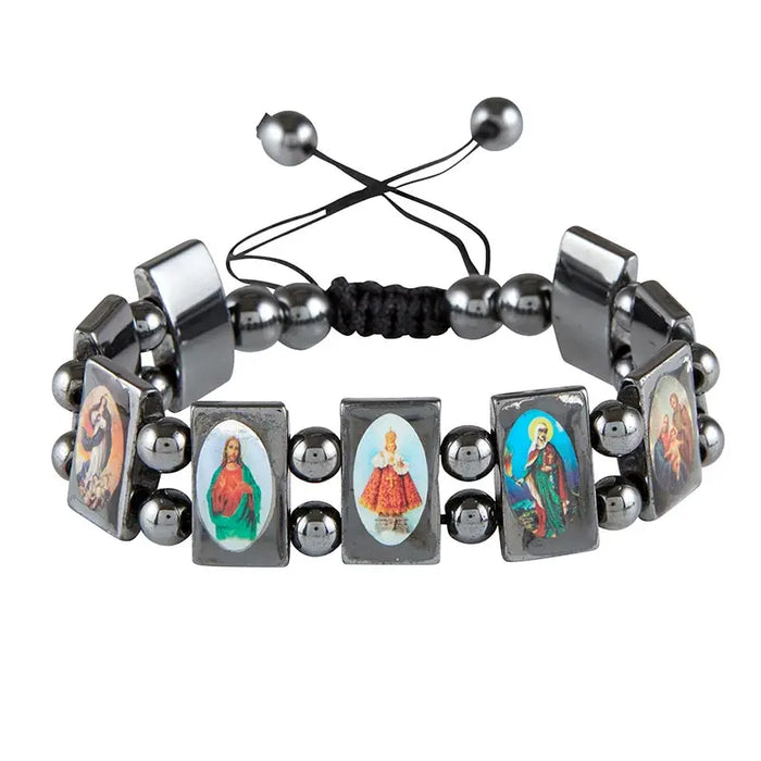 HEMATITE SAINT BRACELET
