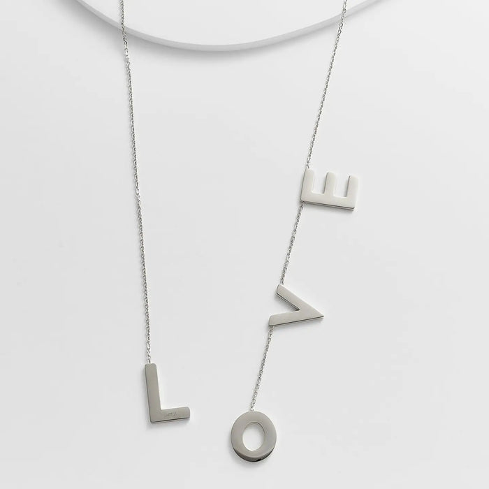 LOVE NECKLACE - WHITE GOLD