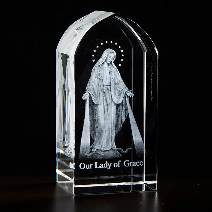 OL OF GRACE ETCHED GLASS