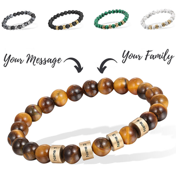 CUSTOM BEADED BRACELET WITH NAMES