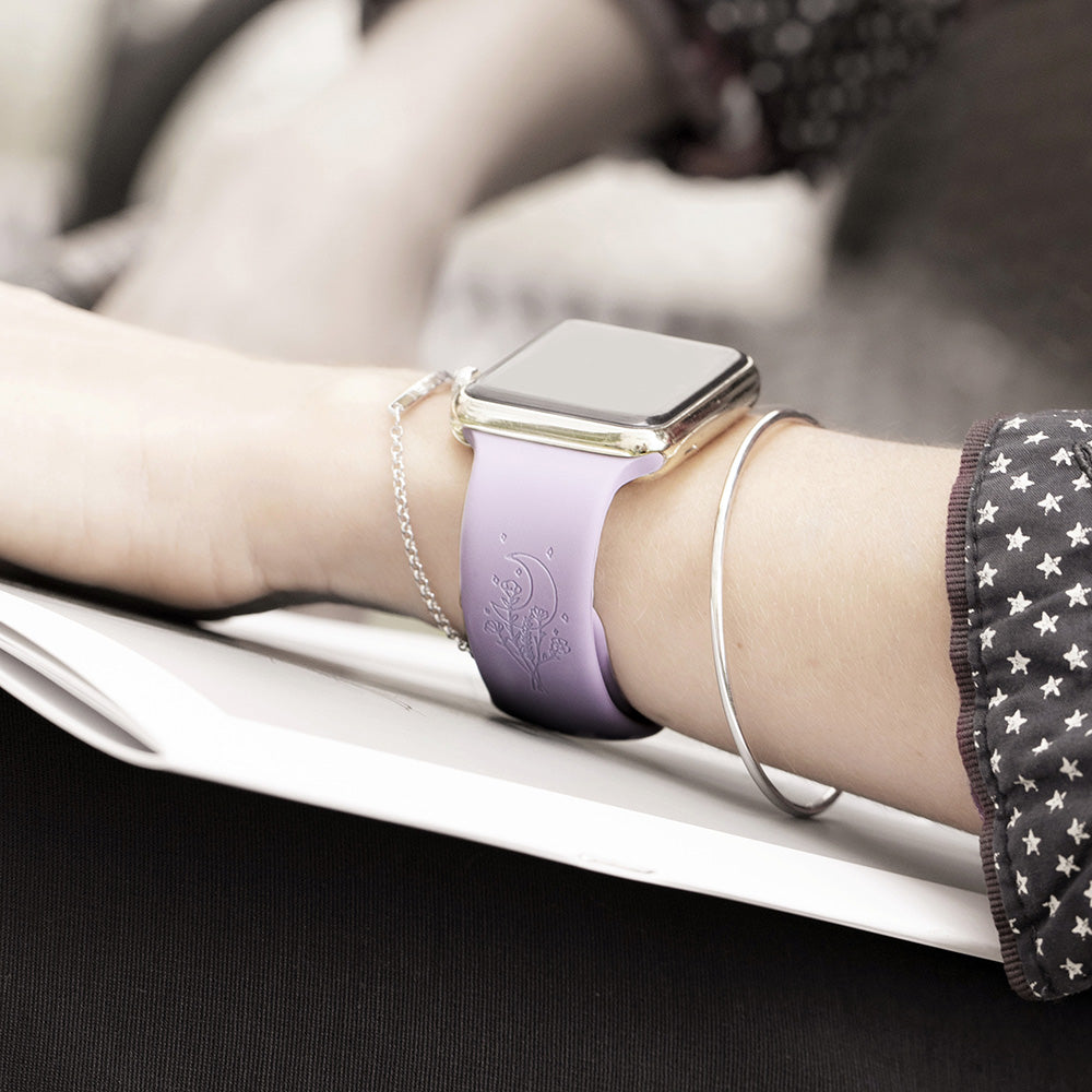 CUSTOMIZED FLOWER WATCH BAND FOR APPLE WATCH
