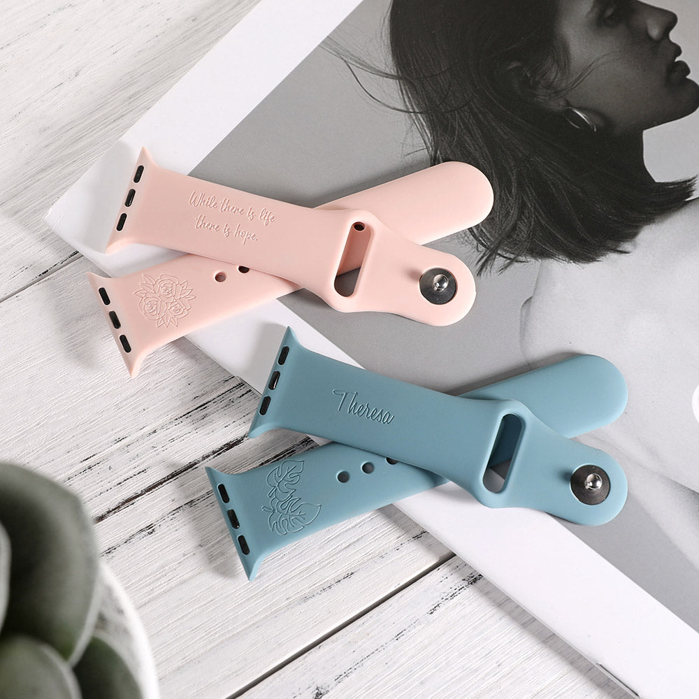 CUSTOMIZED FLOWER WATCH BAND FOR APPLE WATCH