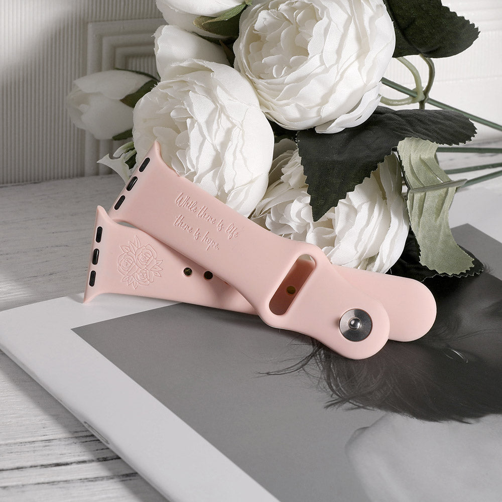 CUSTOMIZED FLOWER WATCH BAND FOR APPLE WATCH