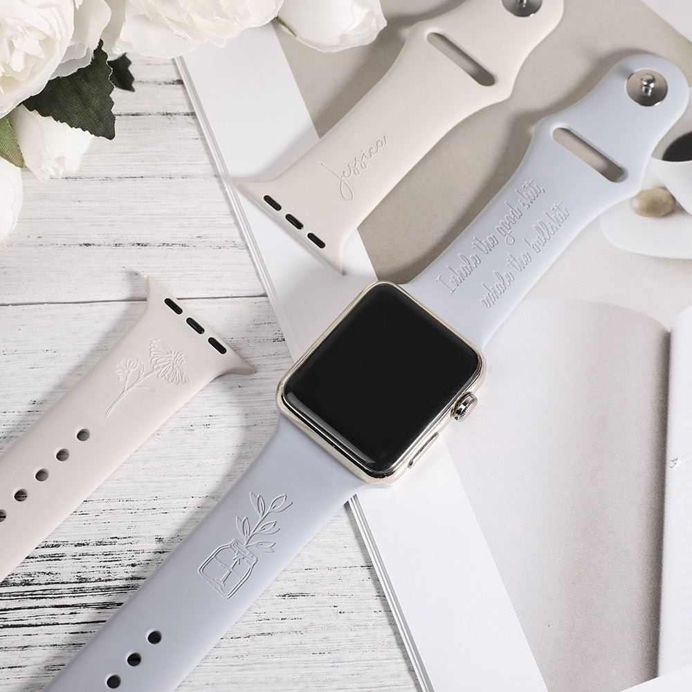 CUSTOMIZED FLOWER WATCH BAND FOR APPLE WATCH