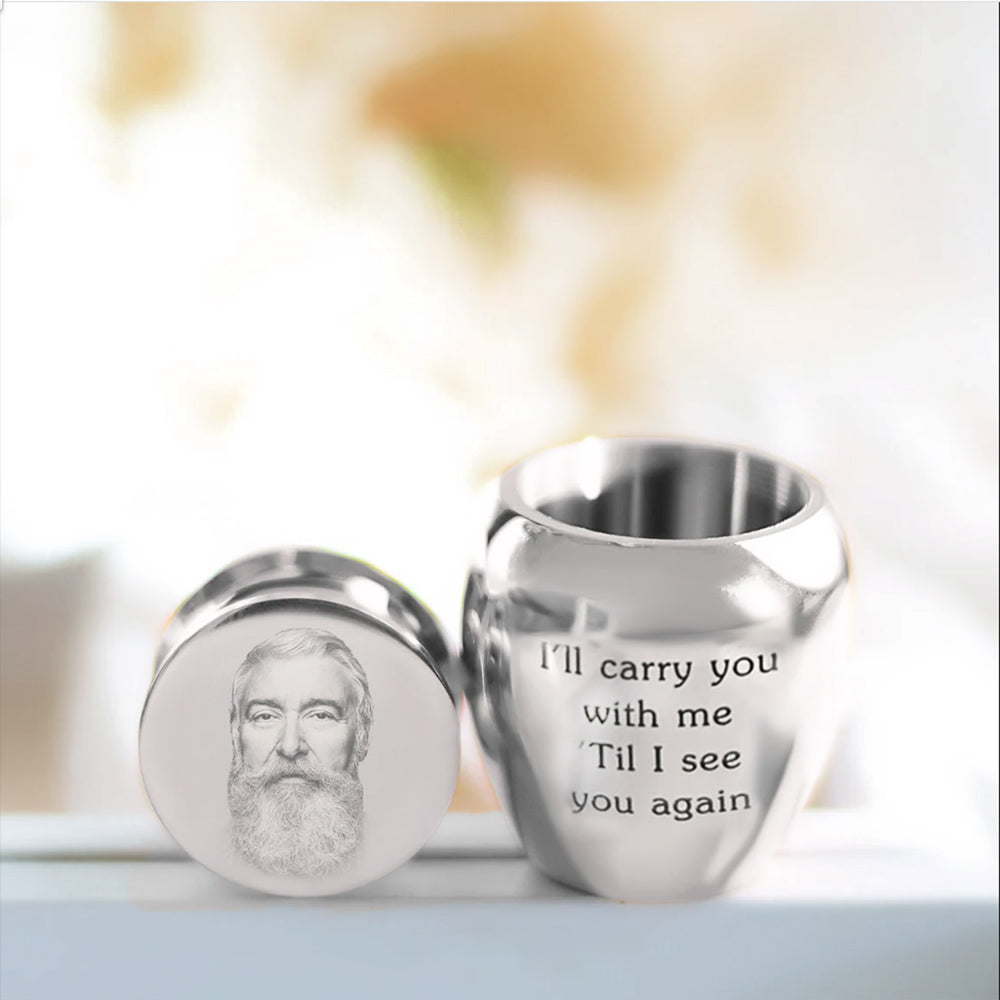 CUSTOM MINI URN FOR HUMAN ASHES