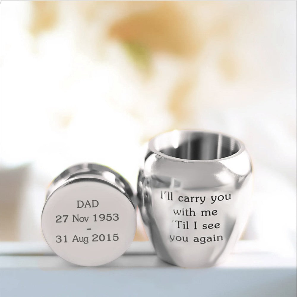 CUSTOM MINI URN FOR HUMAN ASHES