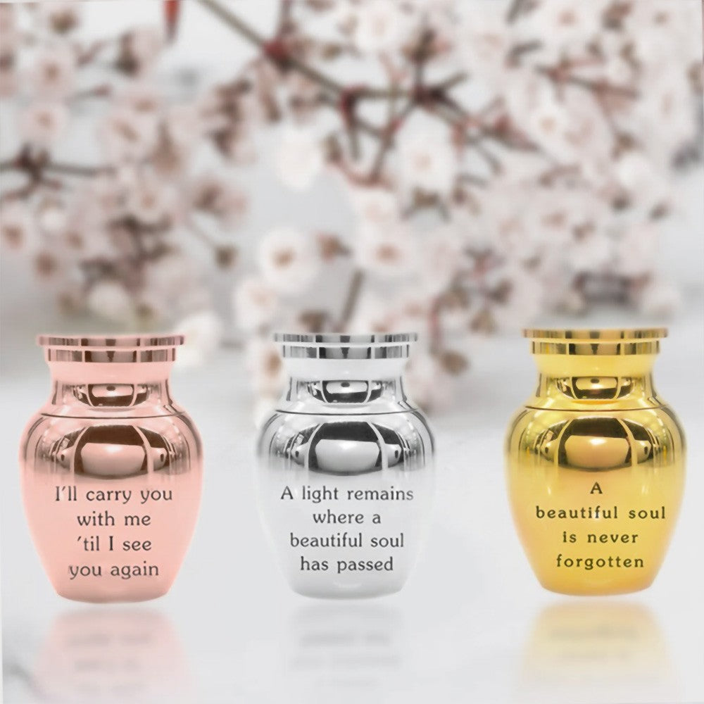 CUSTOM MINI URN FOR HUMAN ASHES