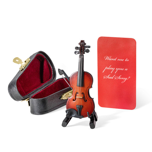 WORLD'S SMALLEST TINY VIOLIN FOR COMPLAINERS THAT PLAYS MUSIC