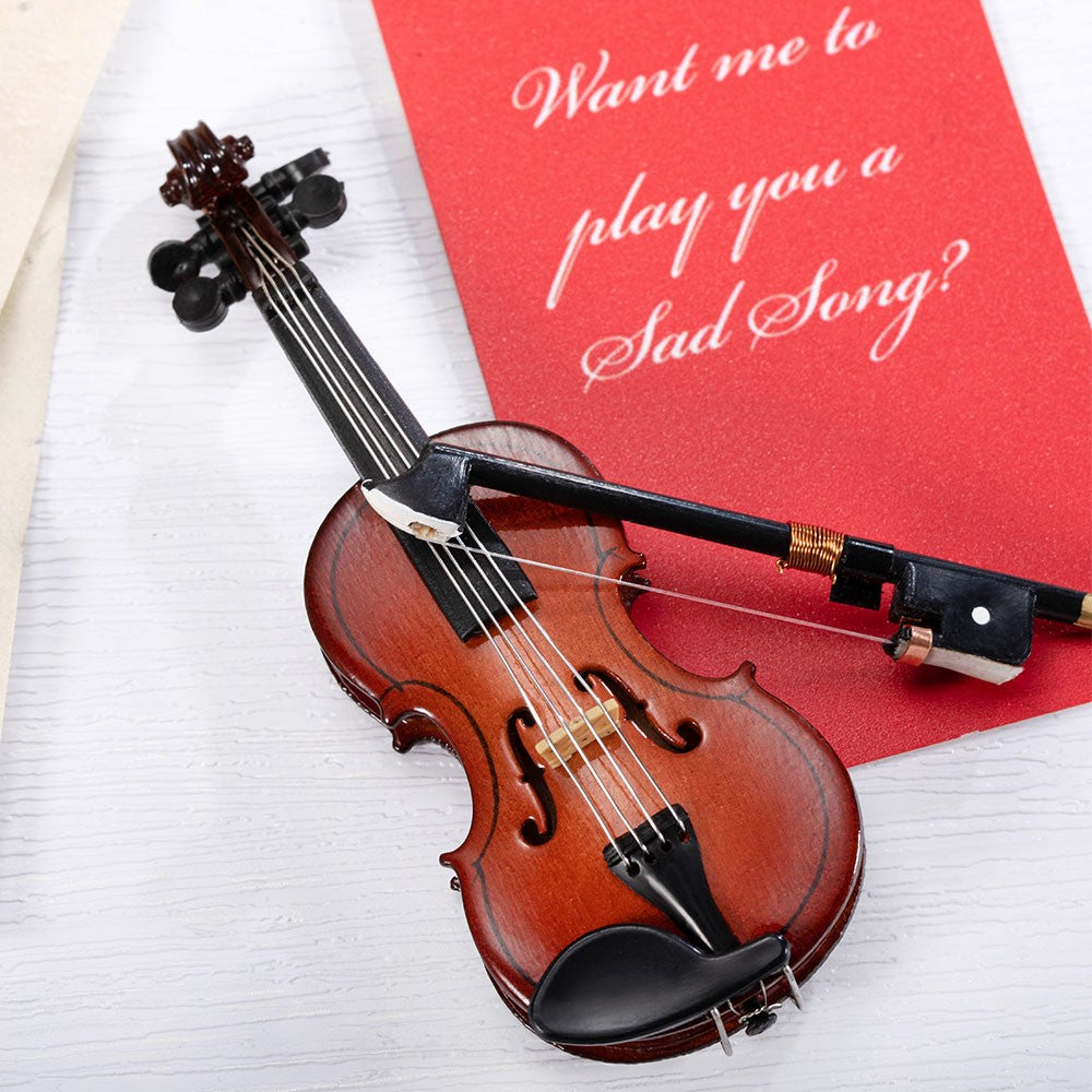 WORLD'S SMALLEST TINY VIOLIN FOR COMPLAINERS THAT PLAYS MUSIC