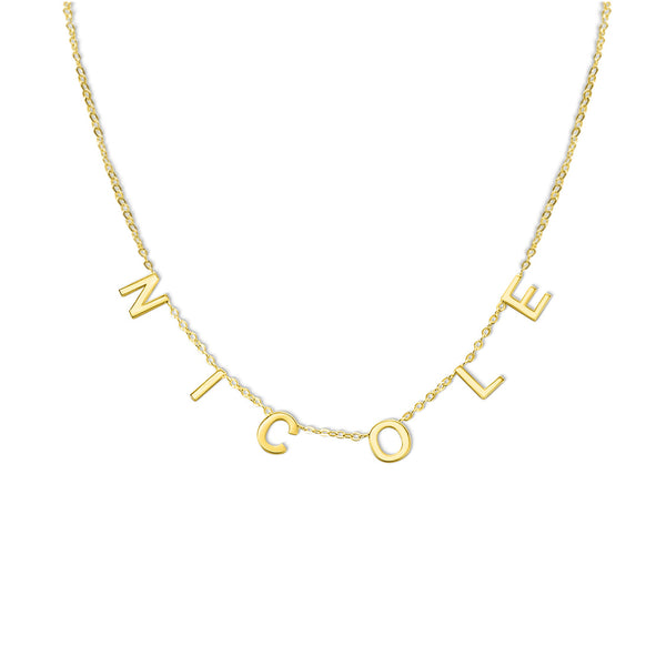 PERSONALIZED 1-8 INITIAL NAME NECKLACE