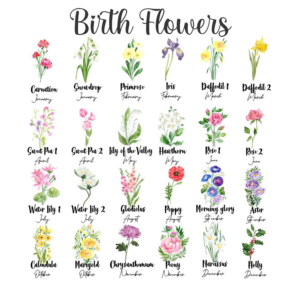 JEWELRY TRAVEL CASE WITH BIRTH FLOWER