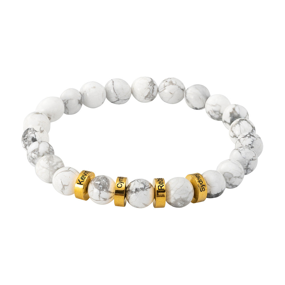 CUSTOM BEADED BRACELET WITH NAMES
