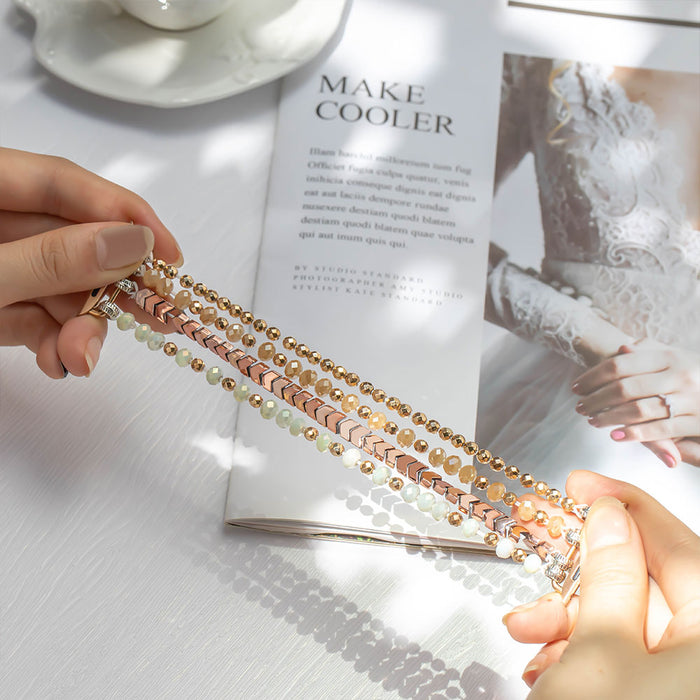 PERSONALIZED BEADED WATCH BAND COMPATIBLE WITH APPLE WATCH