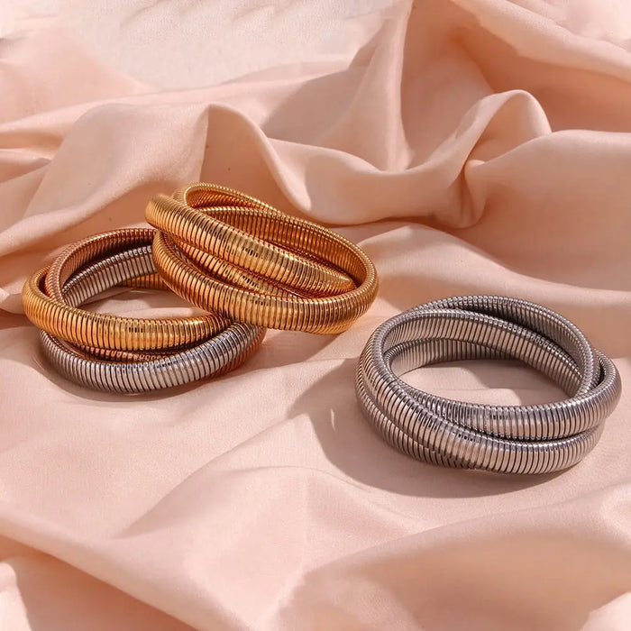 CLEMENTINE TRIPLE COBRA BRACELETS