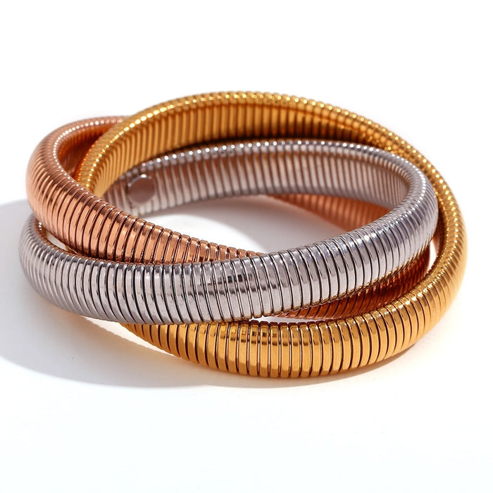 CLEMENTINE TRIPLE COBRA BRACELETS