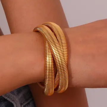 CLEMENTINE TRIPLE COBRA BRACELETS