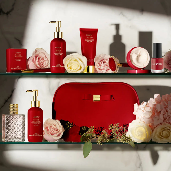 LUXURY JAPANESE CHERRY BLOSSOM BODY CARE SPA GIFT SET - 11PC