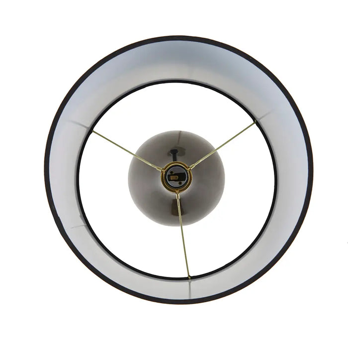 2-TONE CERAMIC TEARDROP TABLE LAMP, BLACK [SET OF 2]